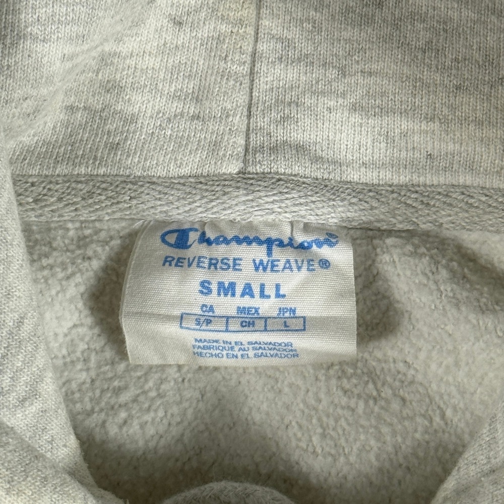 Champion Villanova Wildcats Hoodie Size Small Gray Reverse Weave Sweatshirt - Picture 4 of 9
